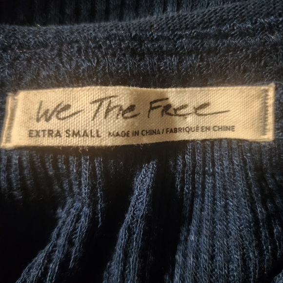 Free People We The Free Must Have Henley OVERSIZED XS Thermal Top Long Sleeve. - Picture 9 of 10